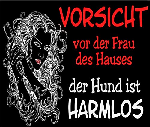 Mousepad / Mauspad " Vorsicht vor der Frau des Hauses " Mousepad - lustige mousepads - Geschenkartikel - Computerzubehör von Creativ Deluxe