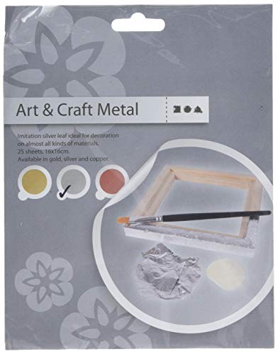 Creativ 20483 Rolle Metallisch, 16 x 16 cm, silber von Creativ