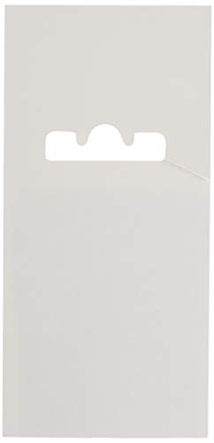 Creative 9300-CARD Karte für Stecktafelhaken, 58 mm breit, 123 mm hoch, weiß, 200 Stück von Creativ