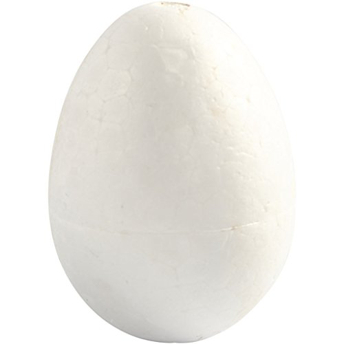 Eier, H: 6 cm, Polystyrol, 5 Stück von Creativ