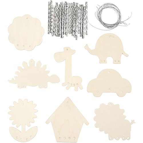 Holzformen, Maße 9-14 cm, Stärke 2 mm, Sperrholz, 24 Stück Holzformen, Maße 9-14 cm, Stärke 2 mm, Sperrholz, 24 Stück von Creativ