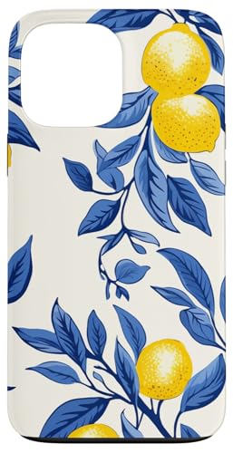 Hülle für iPhone 13 Pro Max Italienische blaue Fliesen Muster mit Zitronen Abdeckung Telefon Hülle für iPhone 13 Pro Max Italienische blaue Fliesen Muster mit Zitronen Abdeckung Telefon von Creative Cases