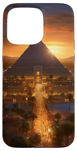 Hülle für iPhone 15 Pro Max Ägyptische Pyramide Altes Ägypten Sonnenuntergang Cover von Creative Cases