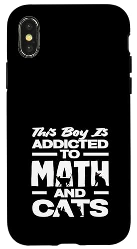 Mathematiklehrer Dieser Junge ist süchtig nach Mathe und Katzen Hülle für iPhone X/XS Mathematiklehrer Dieser Junge ist süchtig nach Mathe und Katzen Hülle für iPhone X/XS von Creative Gifts for Math Teachers and Educators