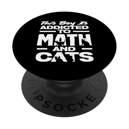 Mathematiklehrer Dieser Junge ist süchtig nach Mathe und Katzen PopSockets Klebender PopGrip Mathematiklehrer Dieser Junge ist süchtig nach Mathe und Katzen PopSockets Klebender PopGrip von Creative Gifts for Math Teachers and Educators