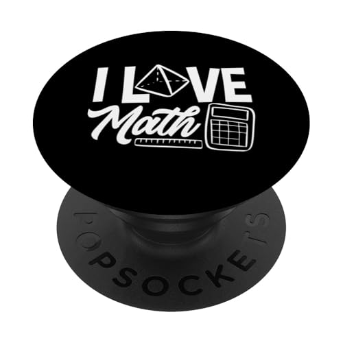 Mathematiklehrer Ich liebe Mathe-Enthusiast Design PopSockets Klebender PopGrip Mathematiklehrer Ich liebe Mathe-Enthusiast Design PopSockets Klebender PopGrip von Creative Gifts for Math Teachers and Educators