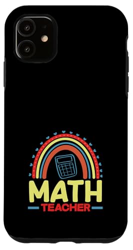 Mathematiklehrer Regenbogen Taschenrechner Herzen Hülle für iPhone 11 Mathematiklehrer Regenbogen Taschenrechner Herzen Hülle für iPhone 11 von Creative Gifts for Math Teachers and Educators