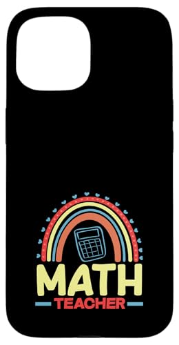 Mathematiklehrer Regenbogen Taschenrechner Herzen Hülle für iPhone 15 Mathematiklehrer Regenbogen Taschenrechner Herzen Hülle für iPhone 15 von Creative Gifts for Math Teachers and Educators
