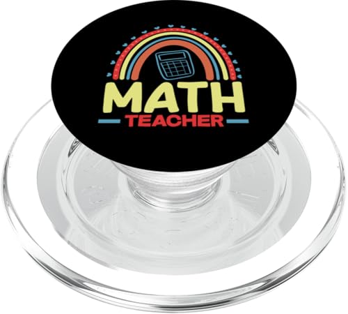 Mathematiklehrer Regenbogen Taschenrechner Herzen PopSockets PopGrip für MagSafe Mathematiklehrer Regenbogen Taschenrechner Herzen PopSockets PopGrip für MagSafe von Creative Gifts for Math Teachers and Educators