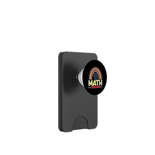 Mathematiklehrer Regenbogen Taschenrechner Herzen PopSockets PopWallet für MagSafe von Creative Gifts for Math Teachers and Educators