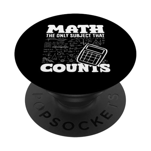 Mathematiklehrer The Only Subject That Counts PopSockets Klebender PopGrip Mathematiklehrer The Only Subject That Counts PopSockets Klebender PopGrip von Creative Gifts for Math Teachers and Educators