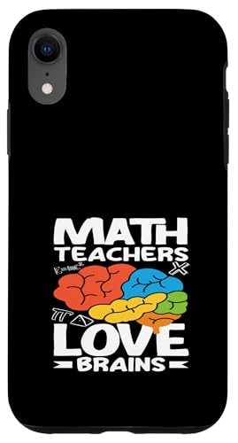 Mathematiklehrer lieben Gehirne, bunt, Spaß Hülle für iPhone XR Mathematiklehrer lieben Gehirne, bunt, Spaß Hülle für iPhone XR von Creative Gifts for Math Teachers and Educators