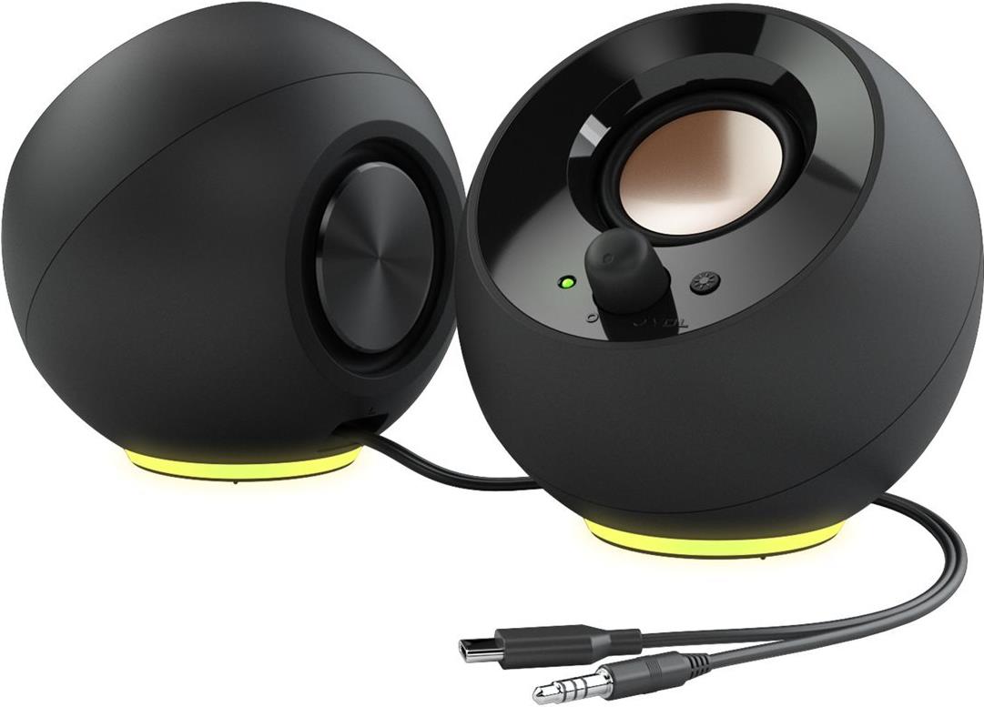Creative Labs Creative Lautsprecher Pebble SE RGB Stereo schwarz - Lautsprecher (51MF1725AA000) von Creative Labs