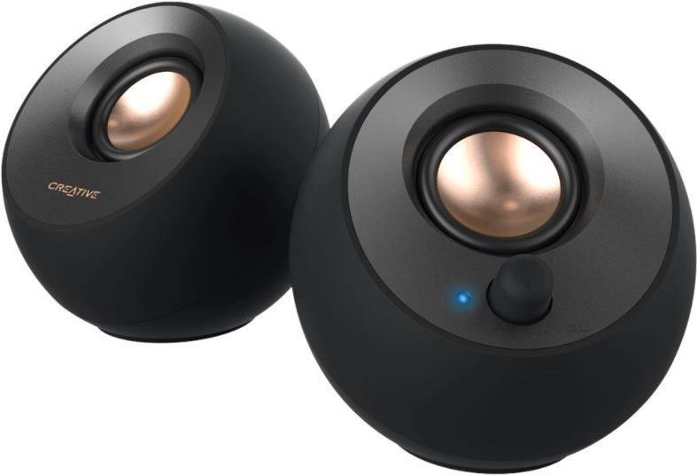 Creative Pebble V2 - Lautsprecher - für PC - 8 Watt (Gesamt) - Schwarz (51MF1695AA000) von Creative Labs