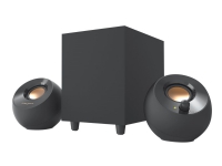 Creative Pebble Plus - Lautsprechersystem - für PC - 2.1-Kanal - 8 Watt (gesamt) - schwarz von Creative