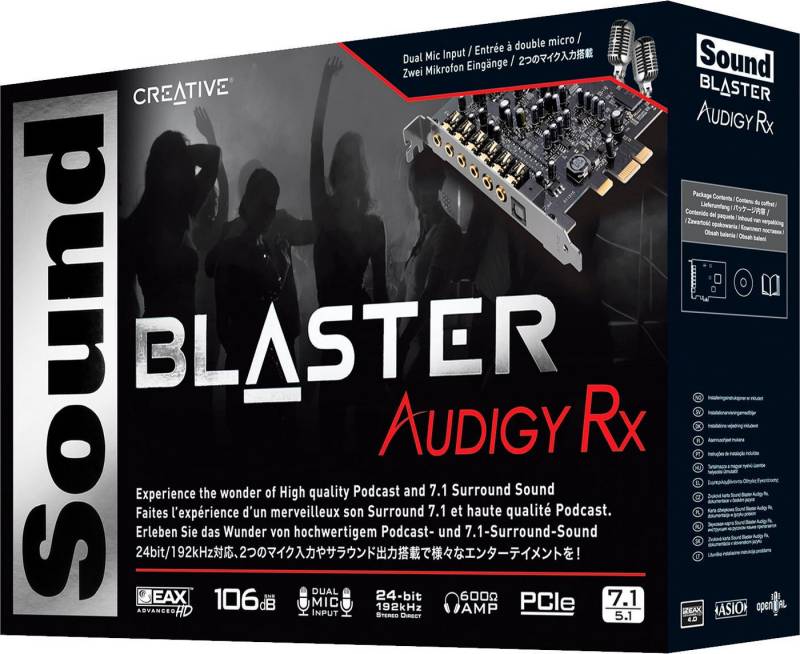 Creative Sound Blaster Audigy RX Soundkarte 7.1 Surround von Creative