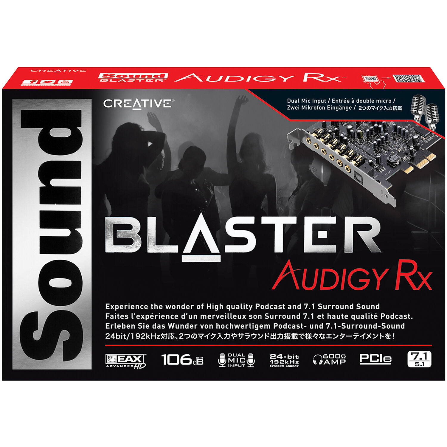Creative - Sound Blaster Audigy RX PCIe Soundkarte von Creative