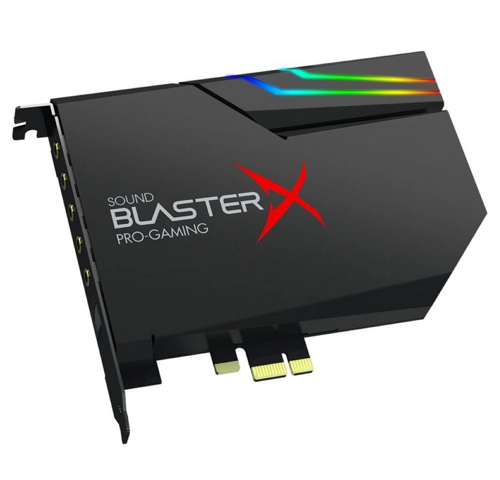 Creative Sound BlasterX AE-5 Plus Hi-Res - Gaming Soundkarte - schwarz Soundkarte von Creative