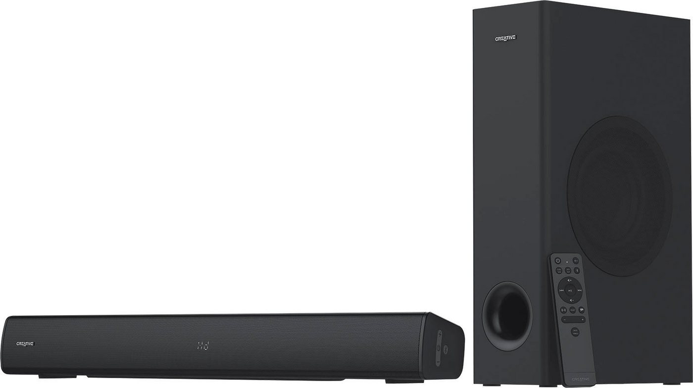 Creative Stage V2 mit Subwoofer 2.1 Soundbar (A2DP Bluetooth, AVRCP Bluetooth, Bluetooth, 40 W, Bluetooth) von Creative