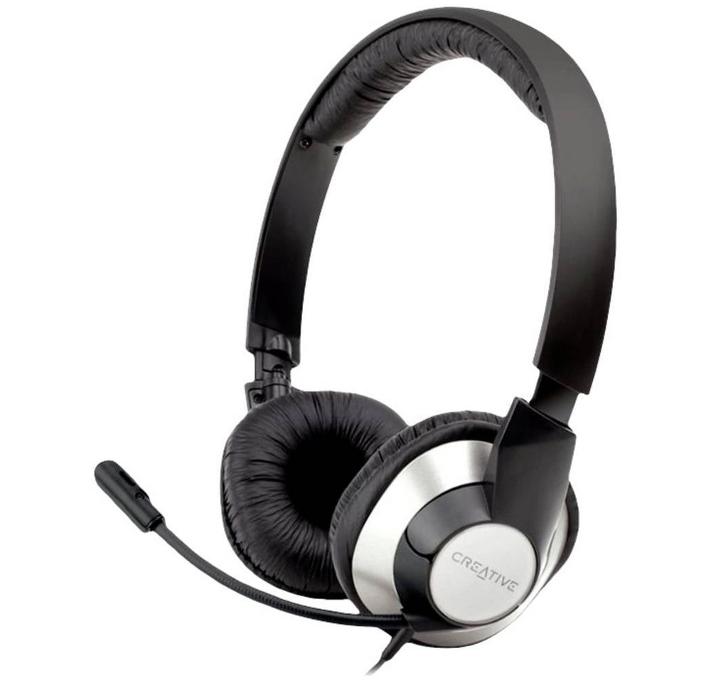 Creative USB-Headsetkabelgebunden Kopfhörer (Lautstärkeregelung, Mikrofon-Stummschaltung) von Creative