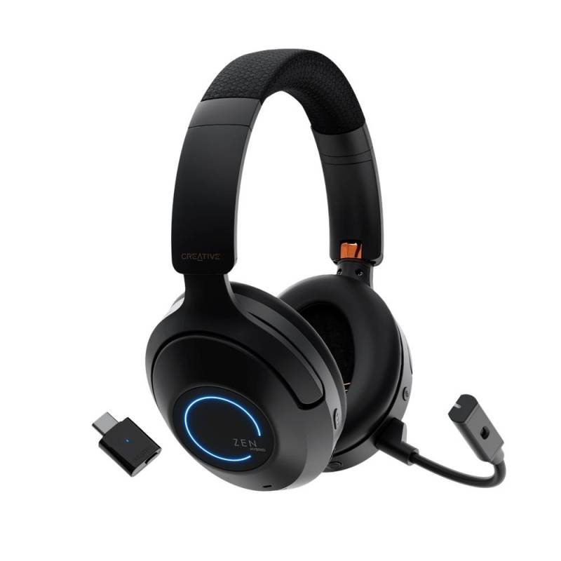Creative - Zen Hybrid Pro Classic Wireless Over-Ear Headphones ANC - Black von Creative