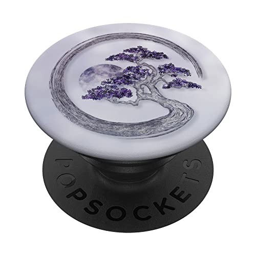 Enso Zen Circle Lavendel Bonsai Baum PopSockets mit austauschbarem PopGrip von Creativemotions
