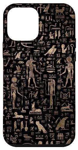 Hülle für iPhone 12 mini Ägyptische Hieroglyphen und Symbole Muster von Creativemotions