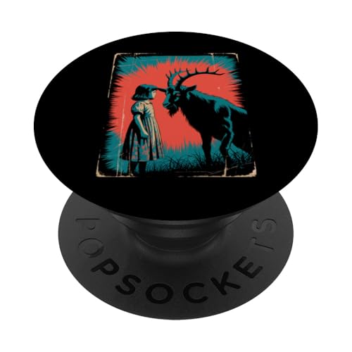 Satanic Girl Demonic Goat Woods Forest Occult Goth 666 PopSockets Klebender PopGrip Satanic Girl Demonic Goat Woods Forest Occult Goth 666 PopSockets Klebender PopGrip von Creepy Girl Baphomet Goat Horror Scene Aesthetic