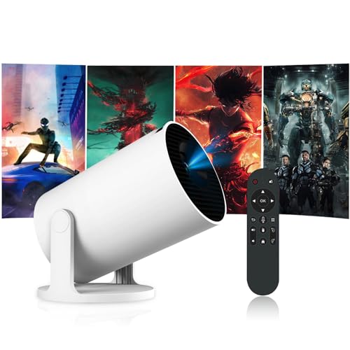 HY300 Pro+ Mini Portable Projector, Smart Projector Auto Horizontal Correction 4K, Brightness 170 ANSI Outdoor Movie Projector Compatible with Phone, Wi-Fi 6 BT5.2 Android 13 HY300 Pro+ Mini Portable Projector, Smart Projector Auto Horizontal Correction 4K, Brightness 170 ANSI Outdoor Movie Projector Compatible with Phone, Wi-Fi 6 BT5.2 Android 13 von Crelander