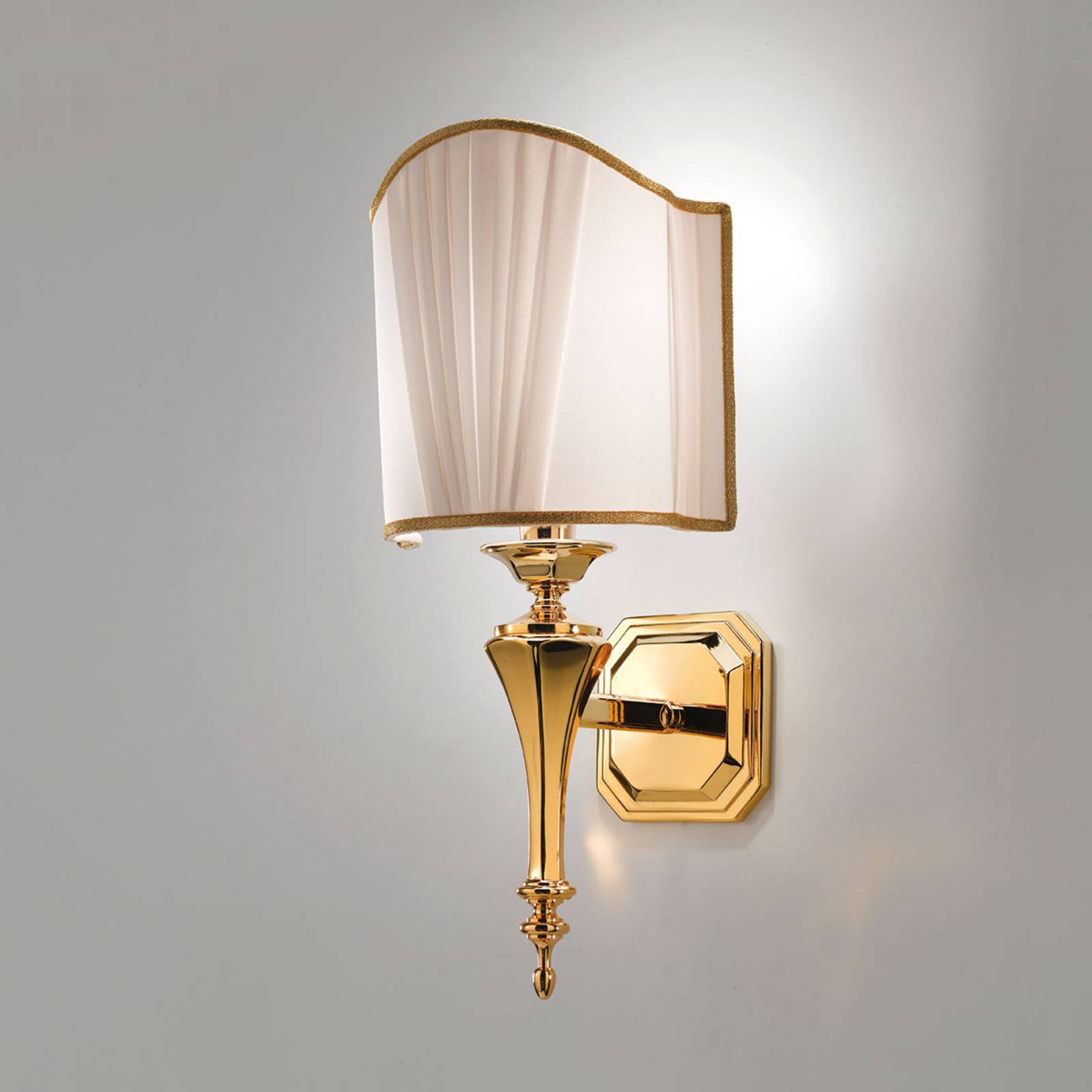 Belle Epoque - edle Wandleuchte in Gold von Cremasco