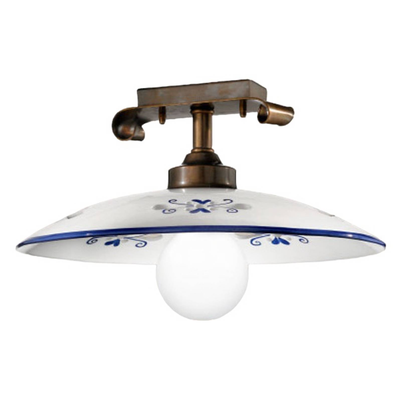 Deckenleuchte Bassano, Details blau Deckenleuchte Bassano, Details blau von Cremasco