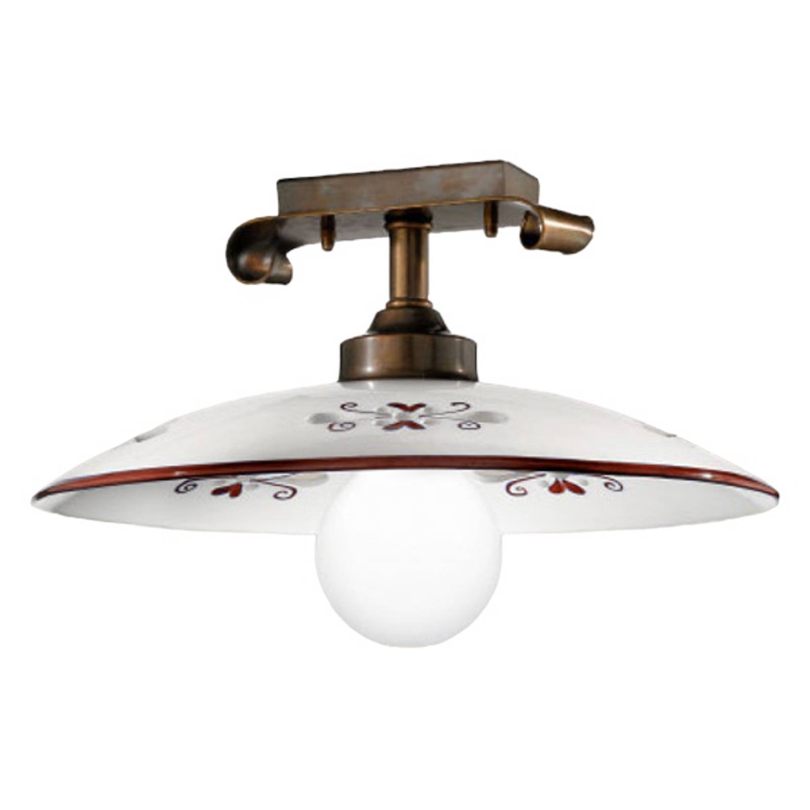 Deckenleuchte Bassano, Details braun Deckenleuchte Bassano, Details braun von Cremasco