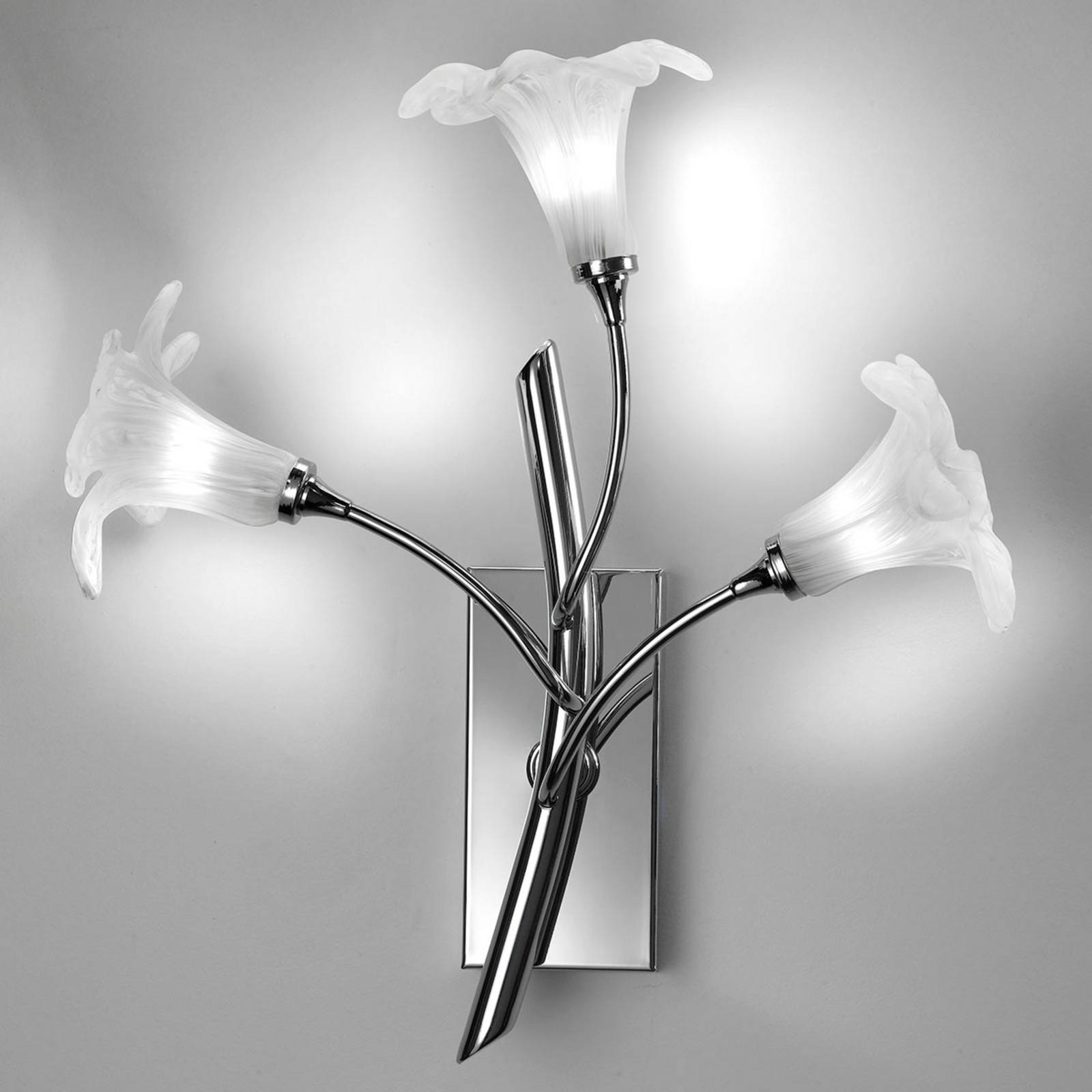Wandlampe 7142 3-flammig, chrom/klar Wandlampe 7142 3-flammig, chrom/klar von Cremasco