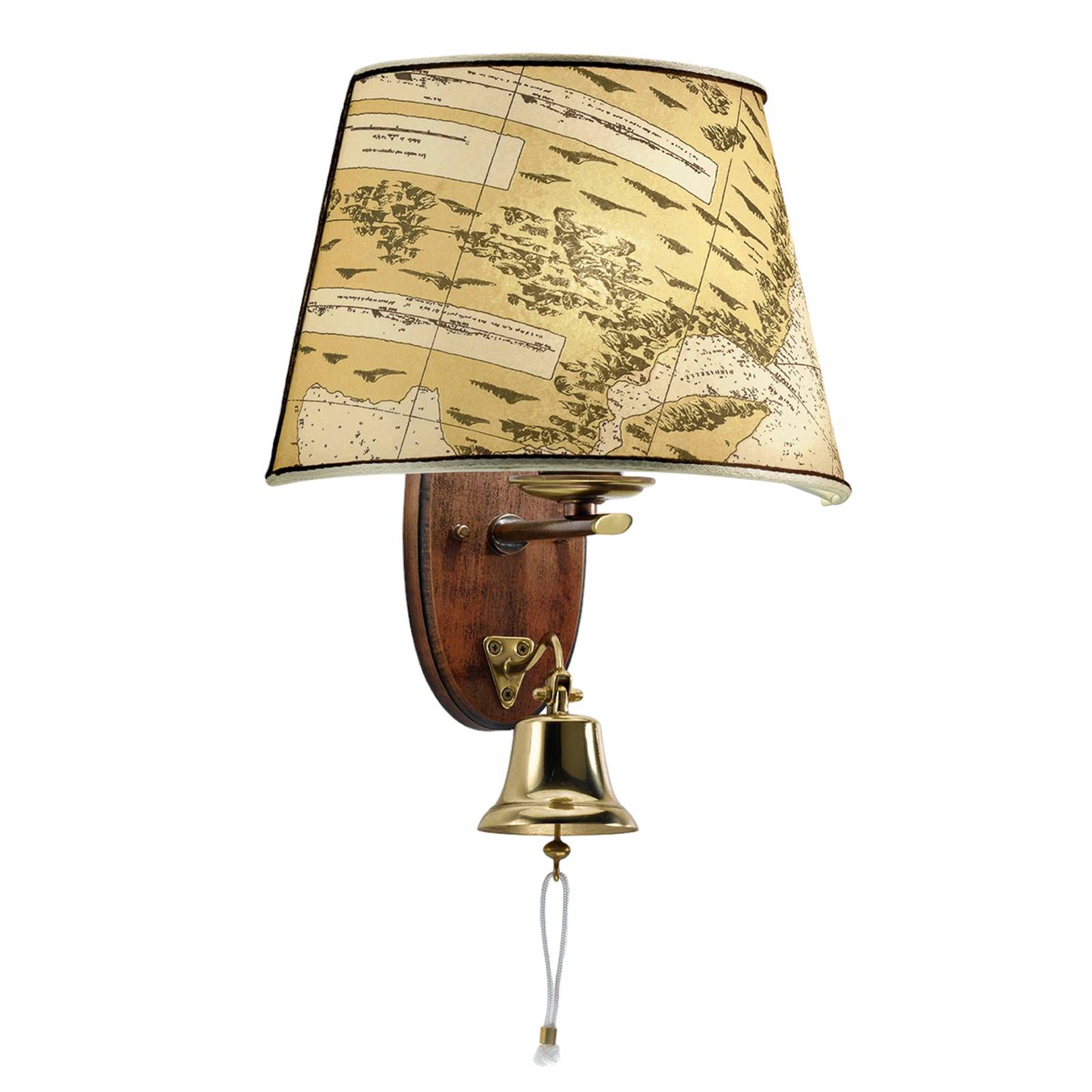 Wandlampe Nautica 1-flg.46 cm mit Schiffsglocke Wandlampe Nautica 1-flg.46 cm mit Schiffsglocke von Cremasco