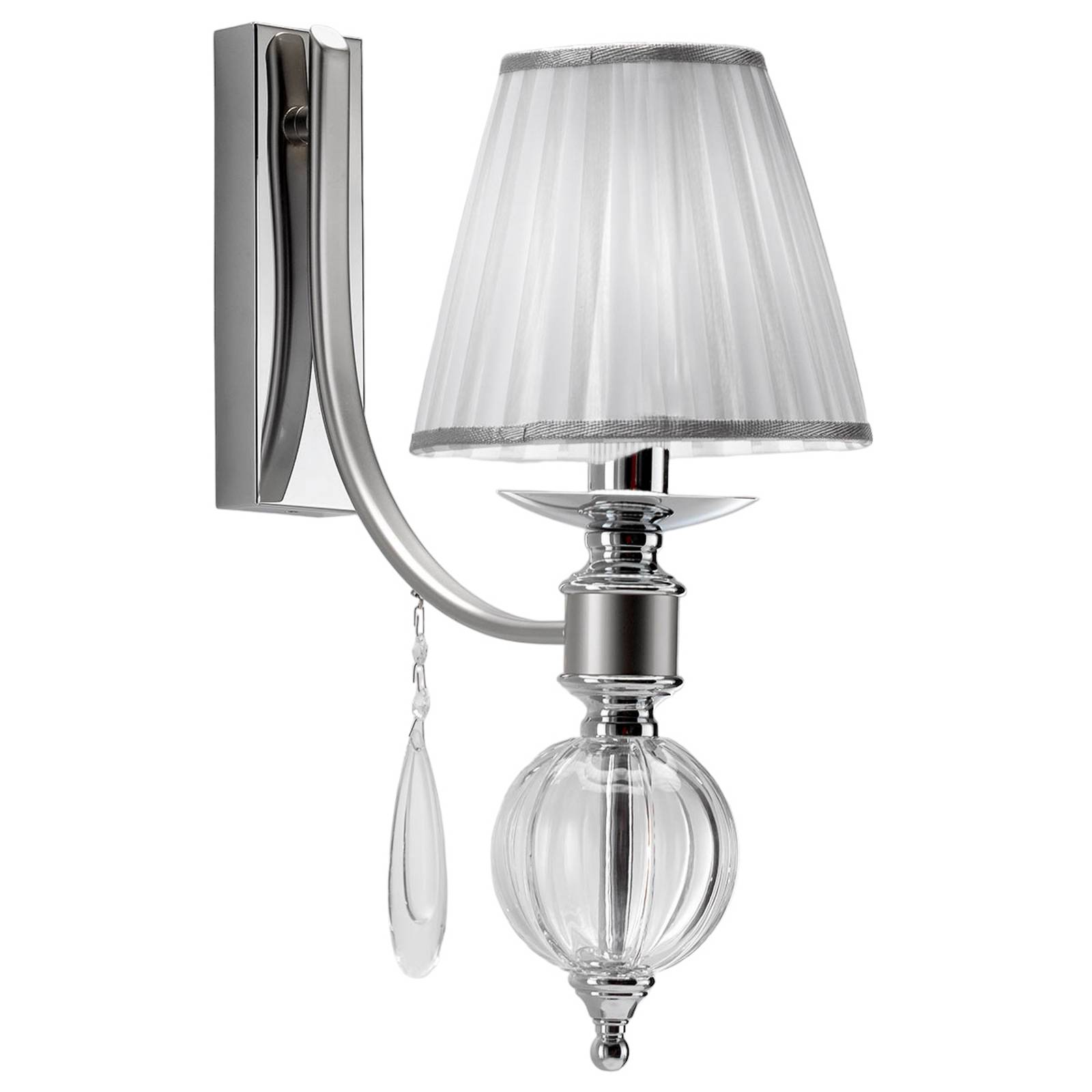 Wandleuchte 7330 in Chrom mit Glastropfen Wandleuchte 7330 in Chrom mit Glastropfen von Cremasco