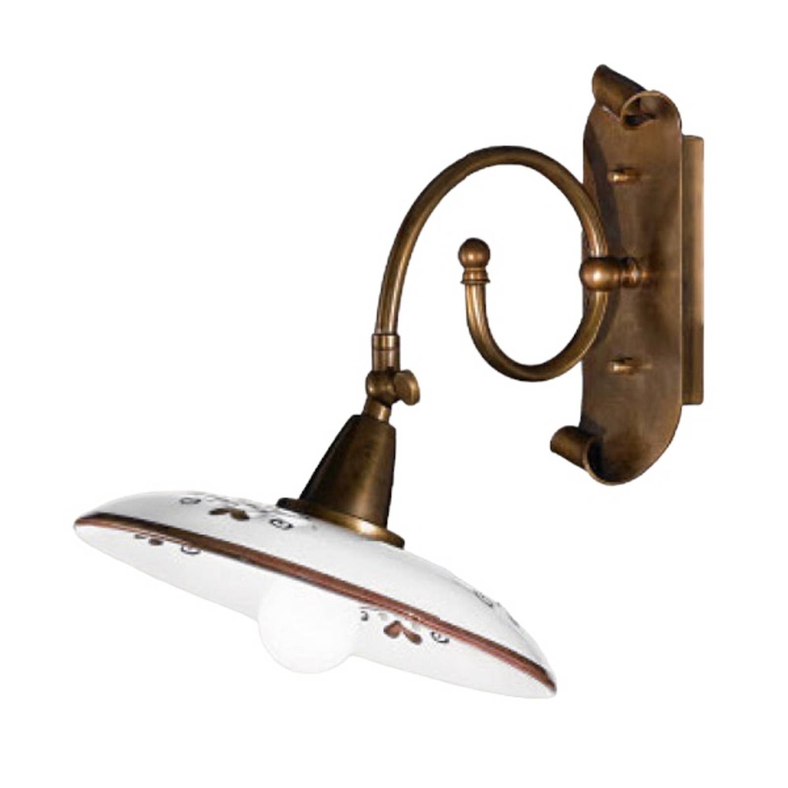 Wandleuchte Bassano, Details braun Wandleuchte Bassano, Details braun von Cremasco