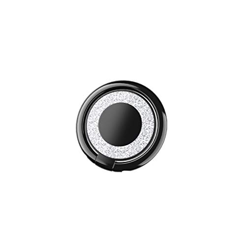 Creols® Premium Handy Ring Smartphone Halter, Fingerhalter, Halterung für alle Mobiltelefone, aus Metall, Creols-021 (Black) von Creols