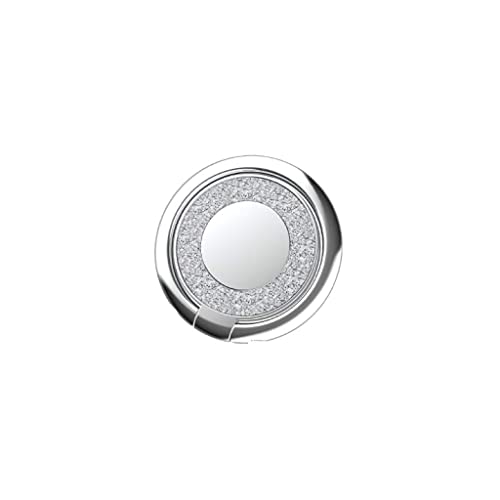 Creols® Premium Handy Ring Smartphone Halter, Fingerhalter, Halterung für alle Mobiltelefone, aus Metall, Creols-021 (Silver) von Creols
