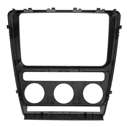 Autoradio Einbaurahmen Universal,Rahmen Autoradio Radio Panel Dash Fascia Plate Frame Passend für Skoda Octavia (Automatic Aircon) 2004-2010 Autoradio-Refitierung von Frame Facia-Trim von Crepundia