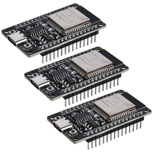 3/4 Stück ESP32 Entwicklungsplatine NodeMCU Module: ESP32 Typ C NodeMCU Development Board, 2.4GHz Dual-Mode WiFi + Bluetooth Dual Cores Microcontroller Integrated, ESP-WROOM-32, CP2102 Chip (3 Stück) von Cresbel