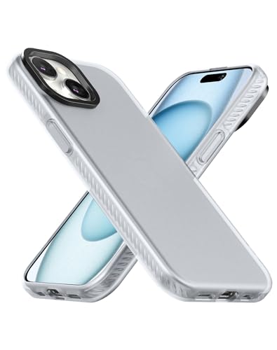 Cresee Hülle Kompatibel mit iPhone 15 Plus (6.7 Zoll) Matte Transluzente Case Handyhülle Dünn Weiche Schutzhülle Stoßfest Cover für iPhone 15 Plus, Frost Clear von Cresee