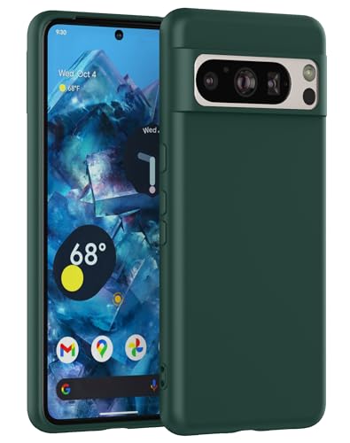 Cresee Hülle für Google Pixel 8 Pro, TPU Case Handyhülle mit Weiche Innenschicht Dünn Schutzhülle Stoßfest Cover für Pixel 8 Pro, Grün von Cresee