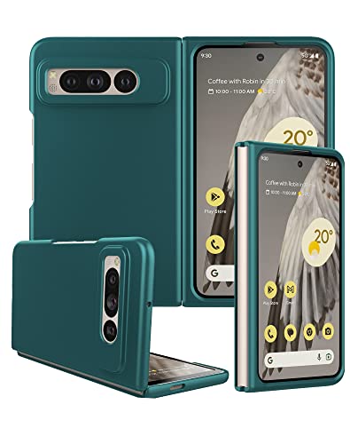 Cresee Hülle für Google Pixel Fold, Dünne Hart Matte Case Handyhülle Schutzhülle Cover für Pixel Fold, Grün von Cresee