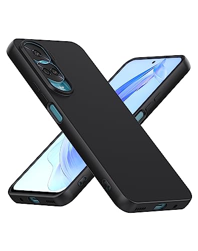 Cresee Hülle für Honor 90 Lite 5G, TPU Case Handyhülle mit Weiche Innenschicht Dünn Schutzhülle Stoßfest Cover für Honor 90 Lite, Schwarz von Cresee