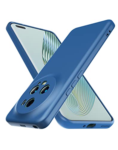 Cresee Hülle für Honor Magic 5 Pro 5G, TPU Case Handyhülle mit [Kamera Schutz] [Weiche Innenschicht] Dünn Schutzhülle Stoßfest Cover für Magic5 Pro, Blau von Cresee