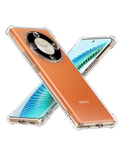 Cresee Hülle für Honor Magic 6 Lite 5G (6.78 Zoll) Transparent Case Handyhülle mit Verstärkte Ecken Schutzhülle Dünn Weich Cover Stoßfest Bumper für Magic6 Lite, Clear von Cresee