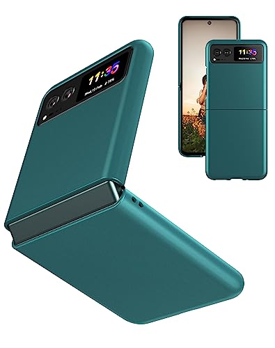 Cresee Hülle für Motorola Razr 40 (2023) Dünne PC Case Handyhülle Schutzhülle Cover für Moto Razr 40, Grün von Cresee