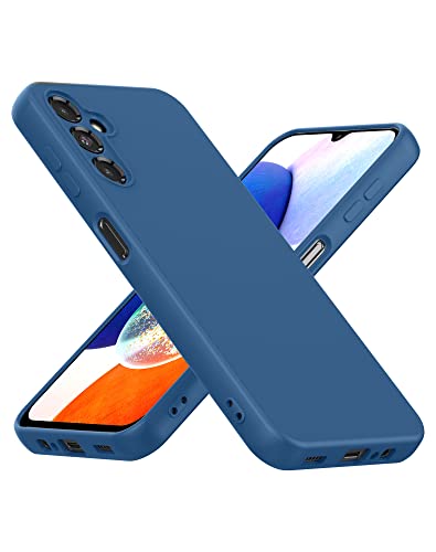 Cresee Hülle für Samsung Galaxy A14 5G / A14 4G, TPU Case Handyhülle mit [Kamera Schutz] [Weiche Innenschicht] Dünn Schutzhülle Stoßfest Cover für Galaxy A14, Blau von Cresee