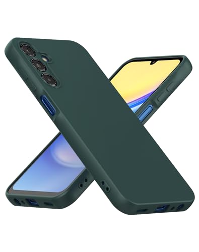 Cresee Hülle für Samsung Galaxy A15 5G / A15 4G, TPU Case Handyhülle mit [Kamera Schutz] [Weiche Innenschicht] Dünn Schutzhülle Stoßfest Cover für Galaxy A15, Grün von Cresee