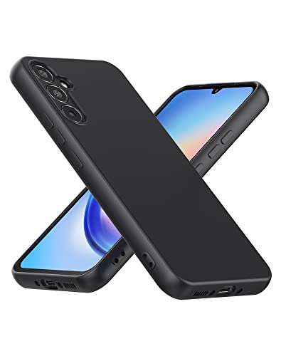 Cresee Hülle für Samsung Galaxy A34 5G, TPU Case Handyhülle mit [Kamera Schutz] [Weiche Innenschicht] Dünn Schutzhülle Stoßfest Cover für Galaxy A34, Schwarz von Cresee